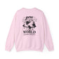 World + Lashes Crewneck Sweater