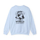 World + Lashes Crewneck Sweater